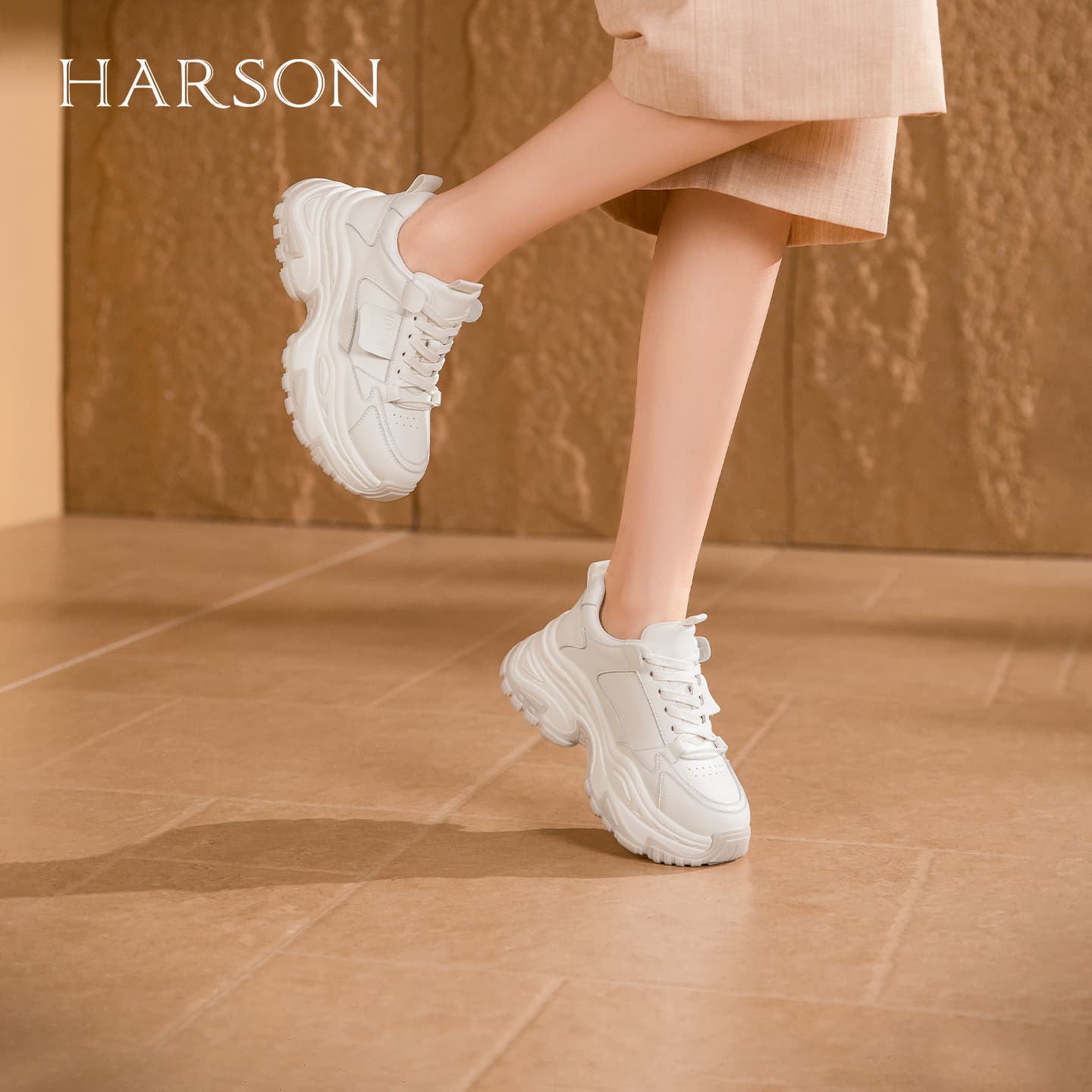 Кроссовки HARSON Chunky Sneakers Low Top Women's - изображение 4