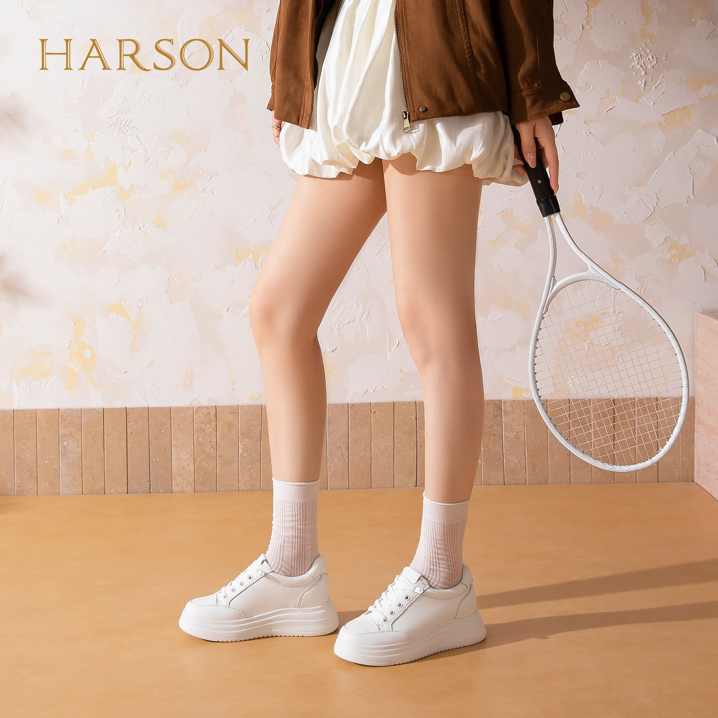 Кроссовки HARSON Кеды для скейтбординга Low Топ Белый Женские - изображение 6