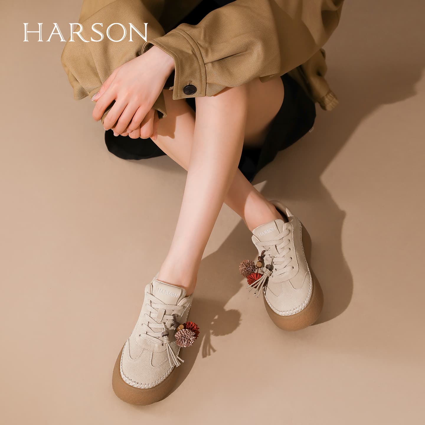 Кроссовки HARSON Низкий топ Повседневная обувь Женская - изображение 4