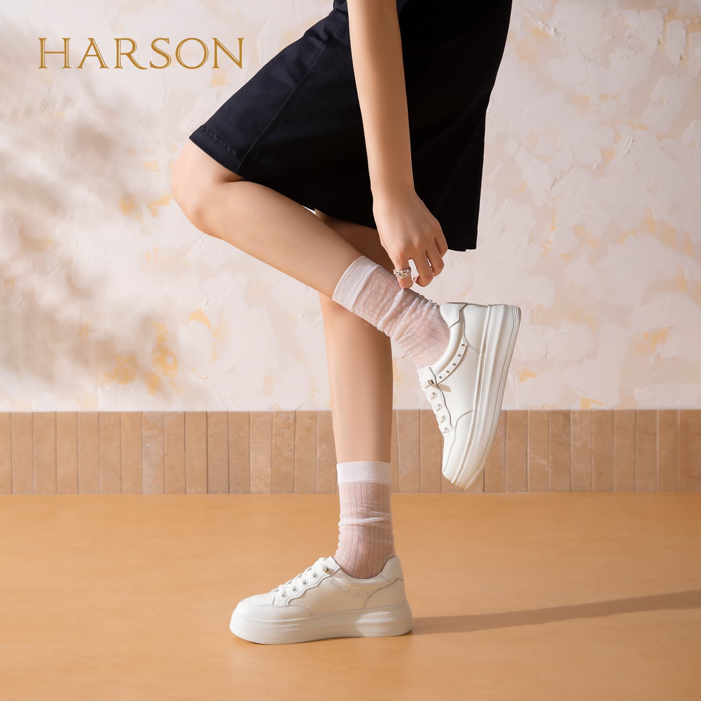 Кроссовки HARSON Кеды для скейтбординга Low Топ Белый Женские - изображение 6