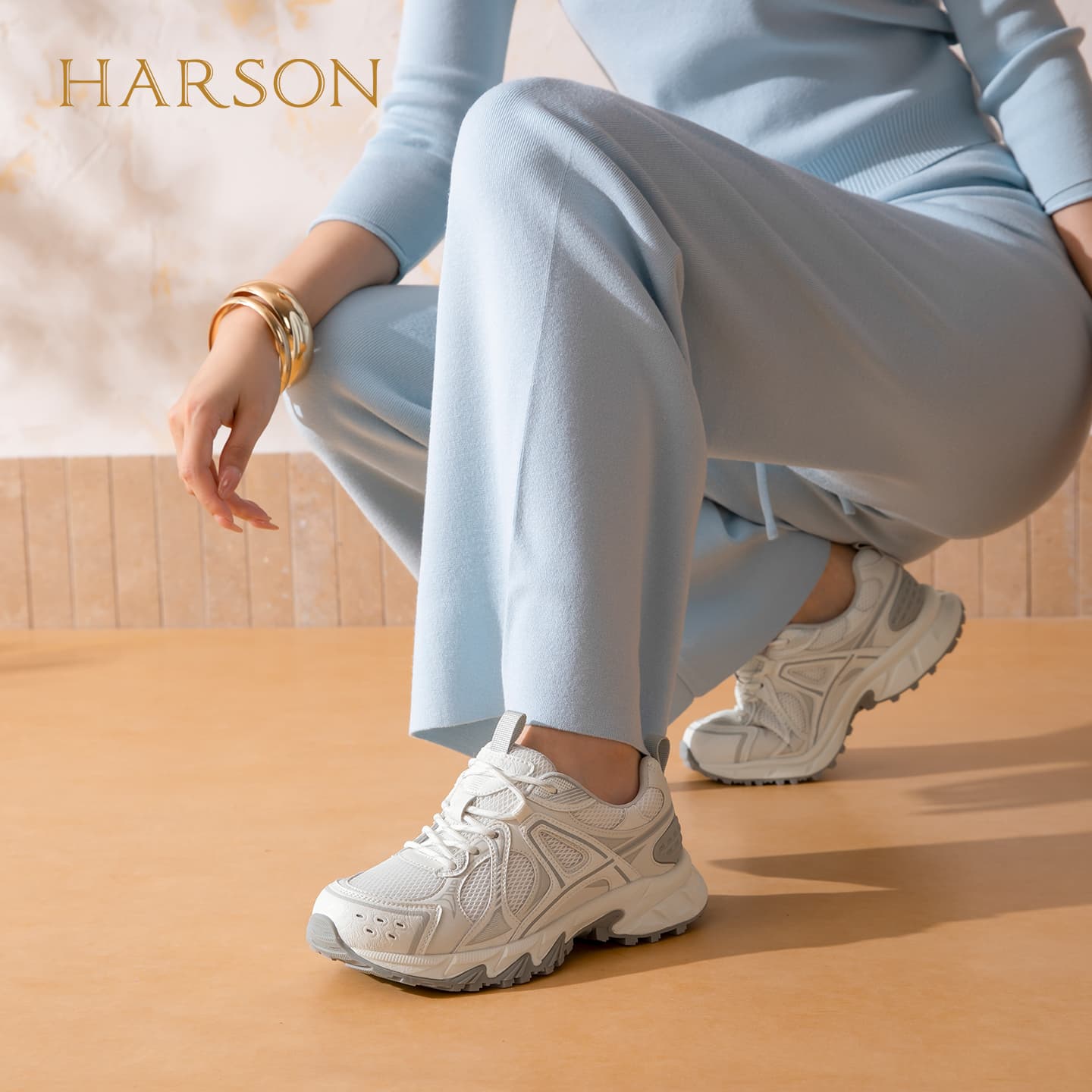 Кроссовки HARSON Массивные кроссовки Low Топ Женские - изображение 5
