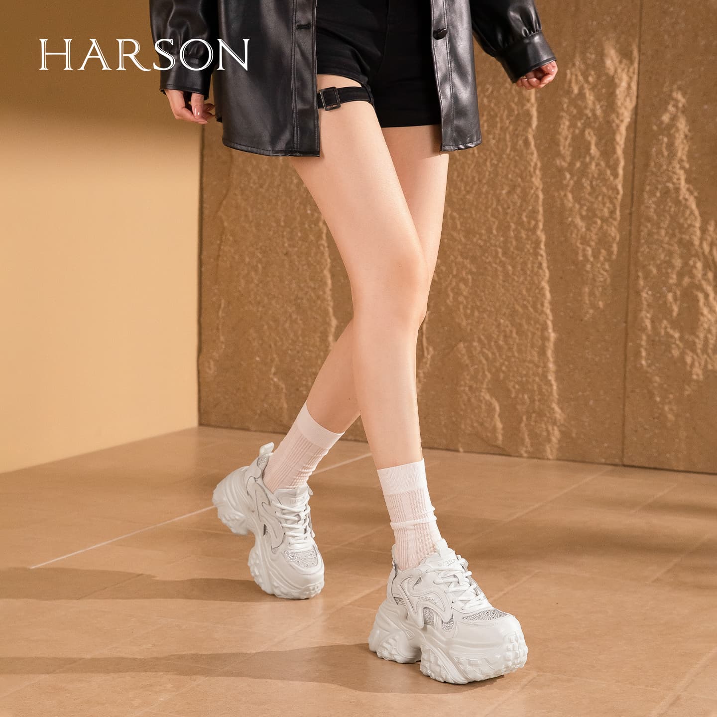 Кроссовки HARSON Chunky Sneakers Low Top Женские - изображение 8