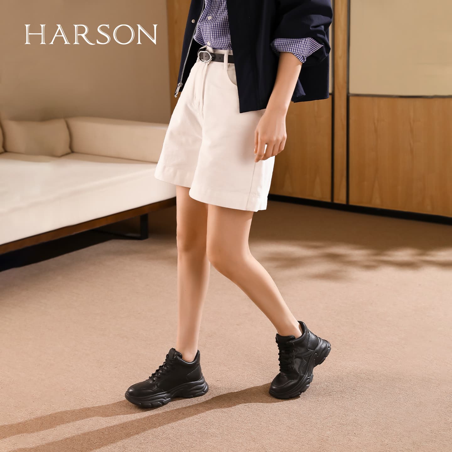 Кроссовки HARSON Амортизация MID Топ Массивные кроссовки Женские - изображение 5