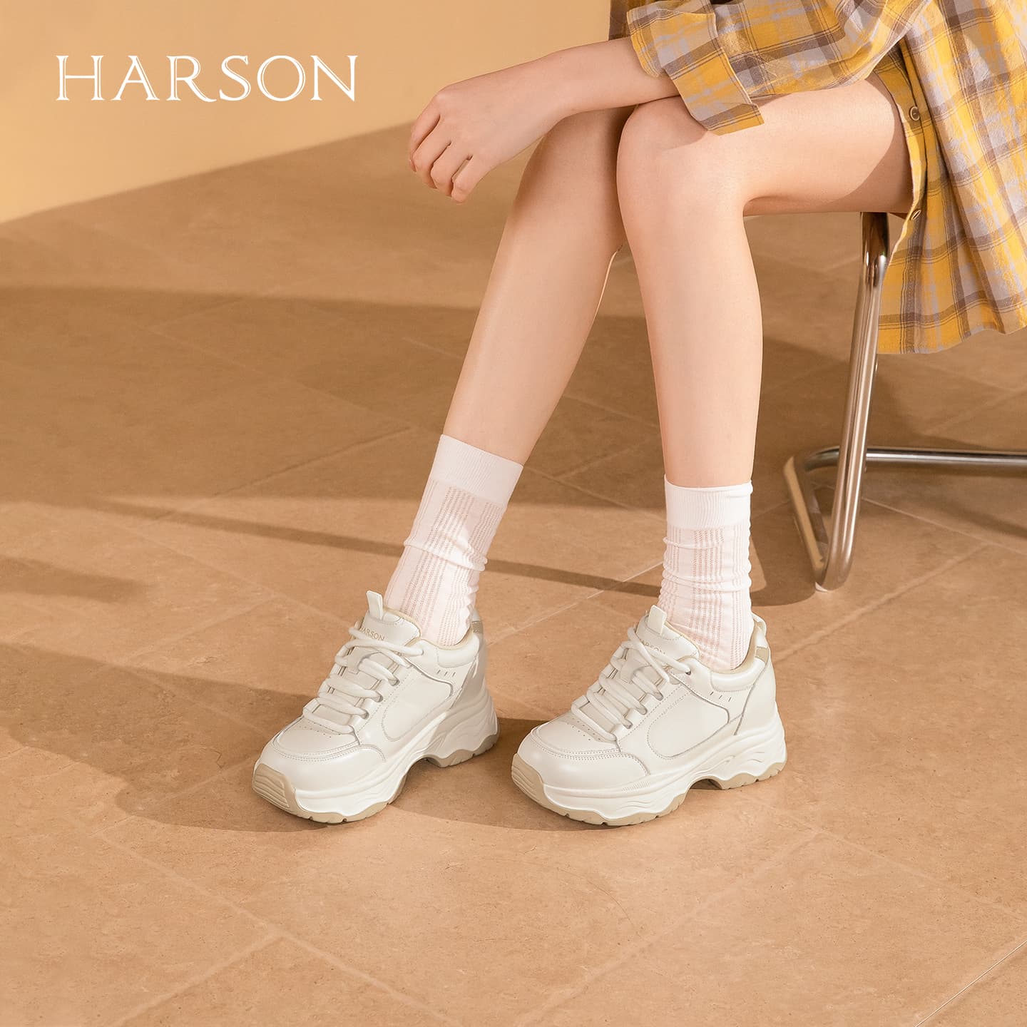 Кроссовки HARSON Chunky Sneakers Low Top Women's - изображение 7