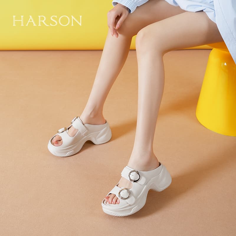 Сандалии HARSON Шлепанцы с устойчивостью к истиранию Женские - изображение 5