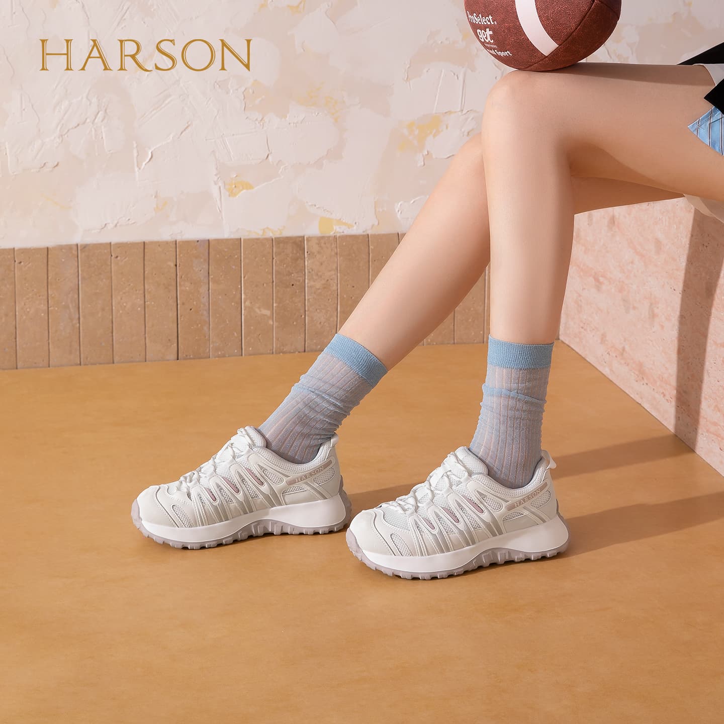 Кроссовки HARSON Массивные кроссовки Low Топ Женские - изображение 4