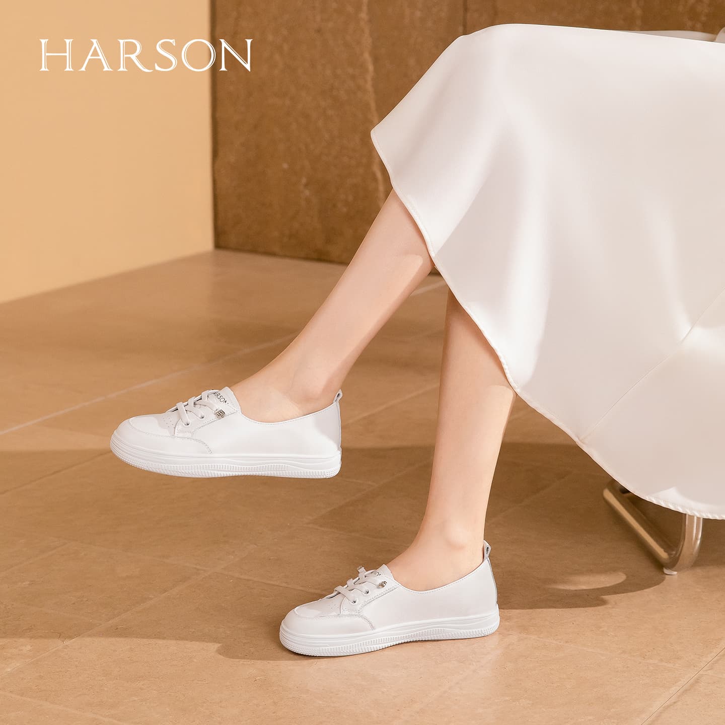 Кроссовки HARSON Кеды для скейтбординга Low Топ Белый Женские - изображение 5