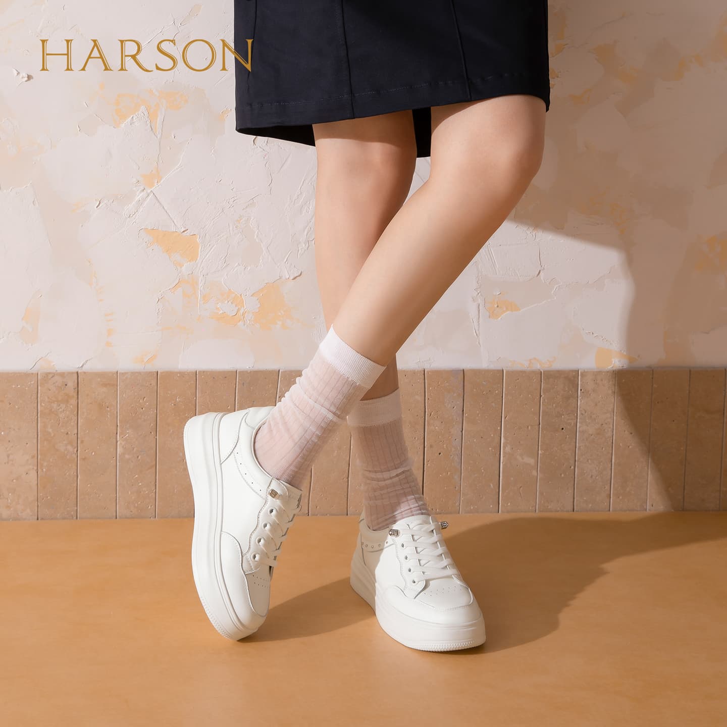 Кроссовки HARSON Кеды для скейтбординга Low Топ Белый Женские - изображение 5