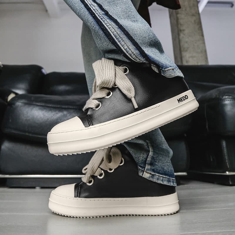 Кроссовки medd Low Top Sneakers Black - изображение 5