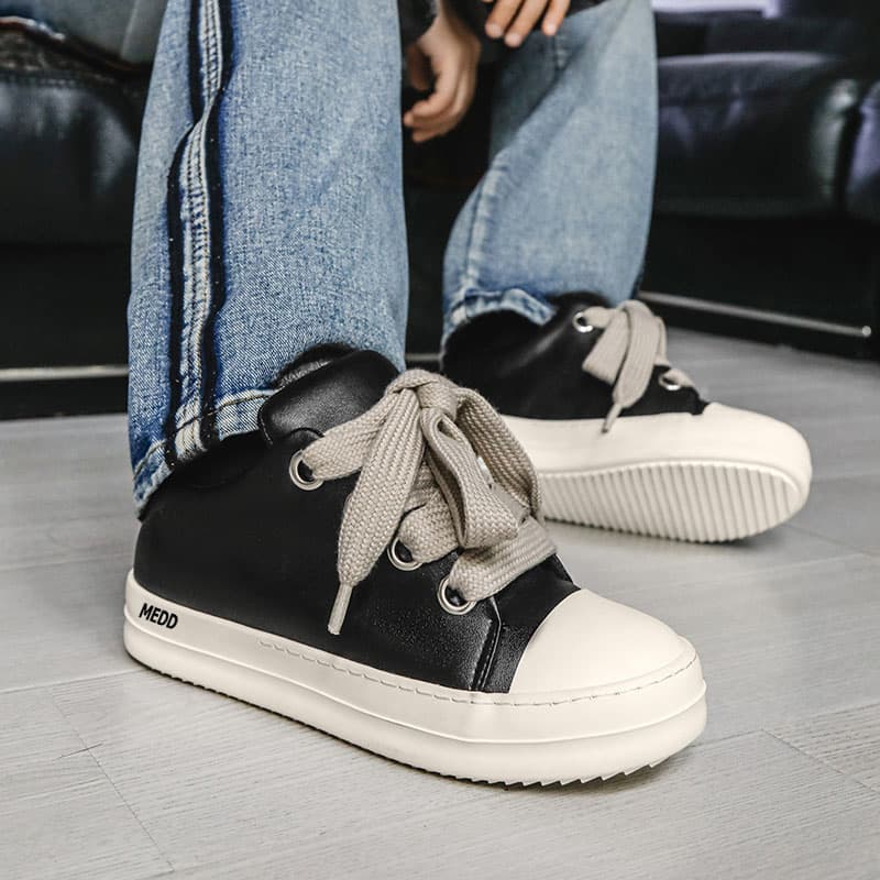 Кроссовки medd Low Top Sneakers Black - изображение 6