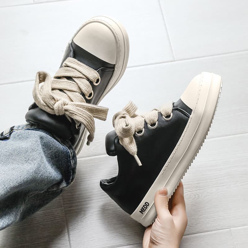 Кроссовки medd Low Top Sneakers Black - изображение 3