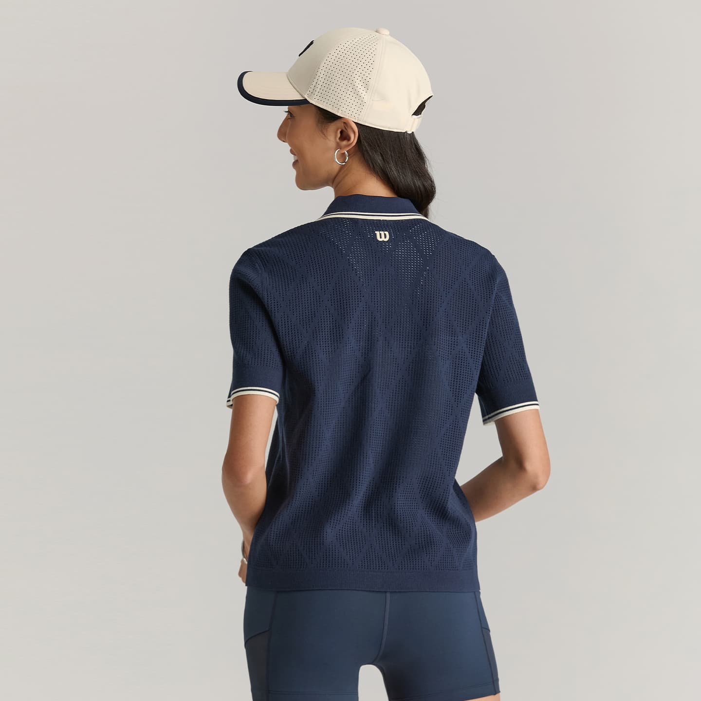 Wilson SS25 Теннис Addison KNIT Короткий Рукав Поло Женское - изображение 4