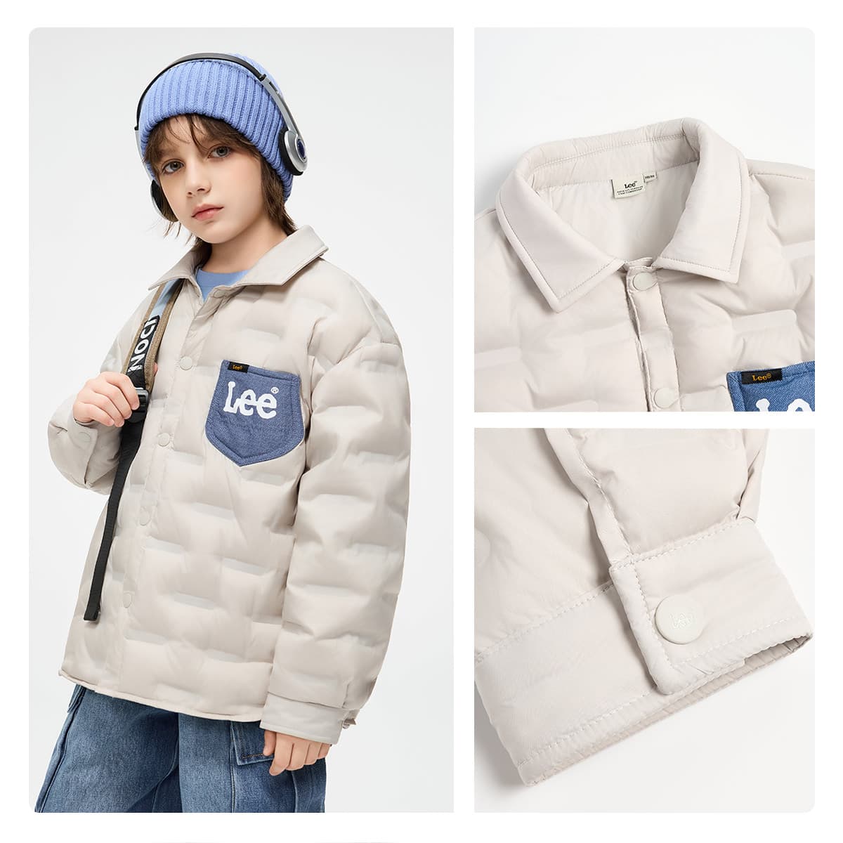 LEE KIDS Короткий пуховик для подростков - изображение 2