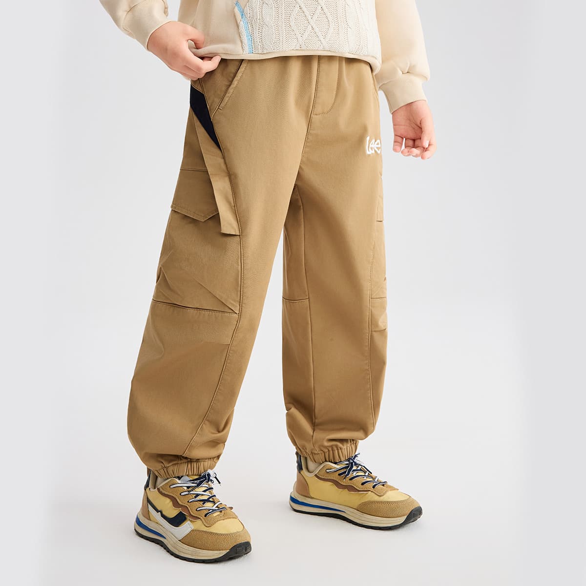 lee С флисовой подкладкой Теплоизоляционный Fashion Vintage Большой карман Эластичный манжет Брюки карго Подростки - изображение 3