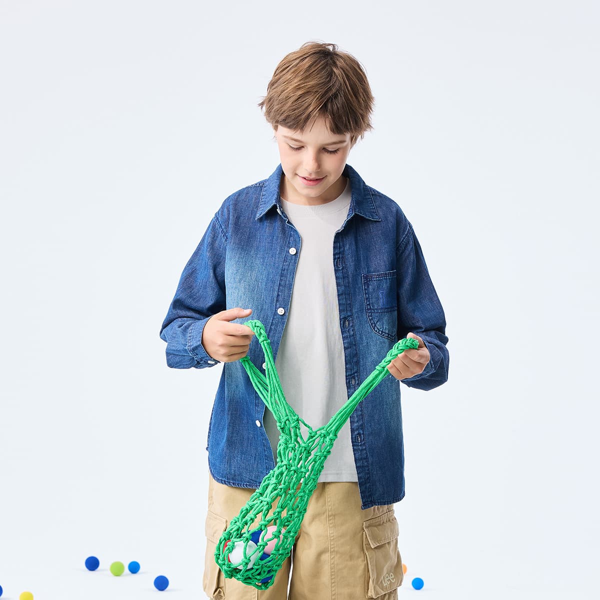 LEE KIDS Джинсовые рубашки Осенние и Зимние Детские - изображение 5