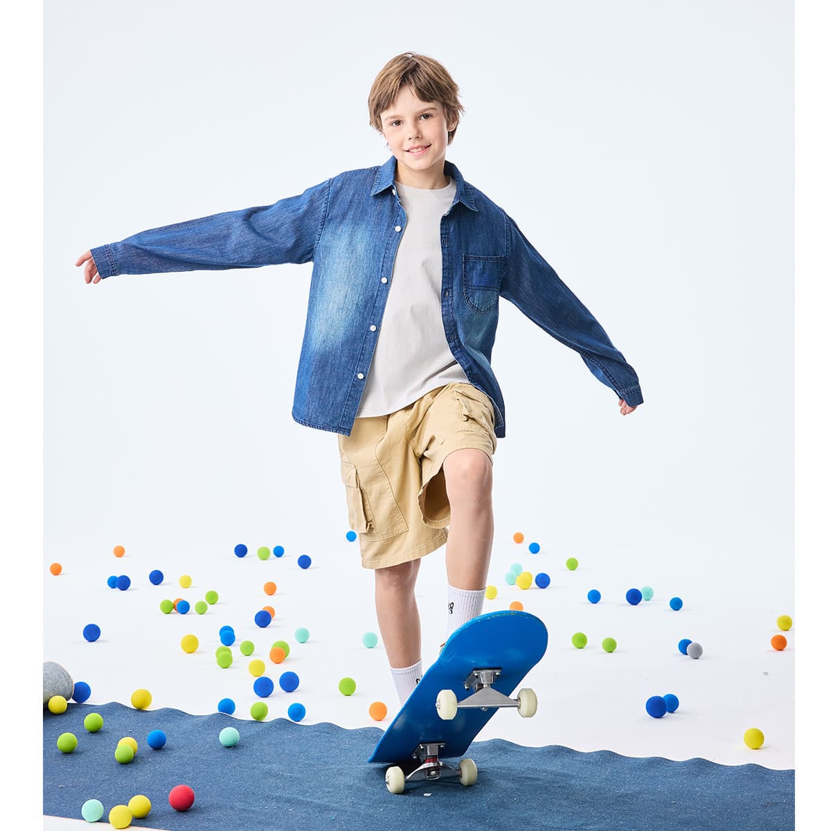 LEE KIDS Джинсовые рубашки Осенние и Зимние Детские - изображение 6