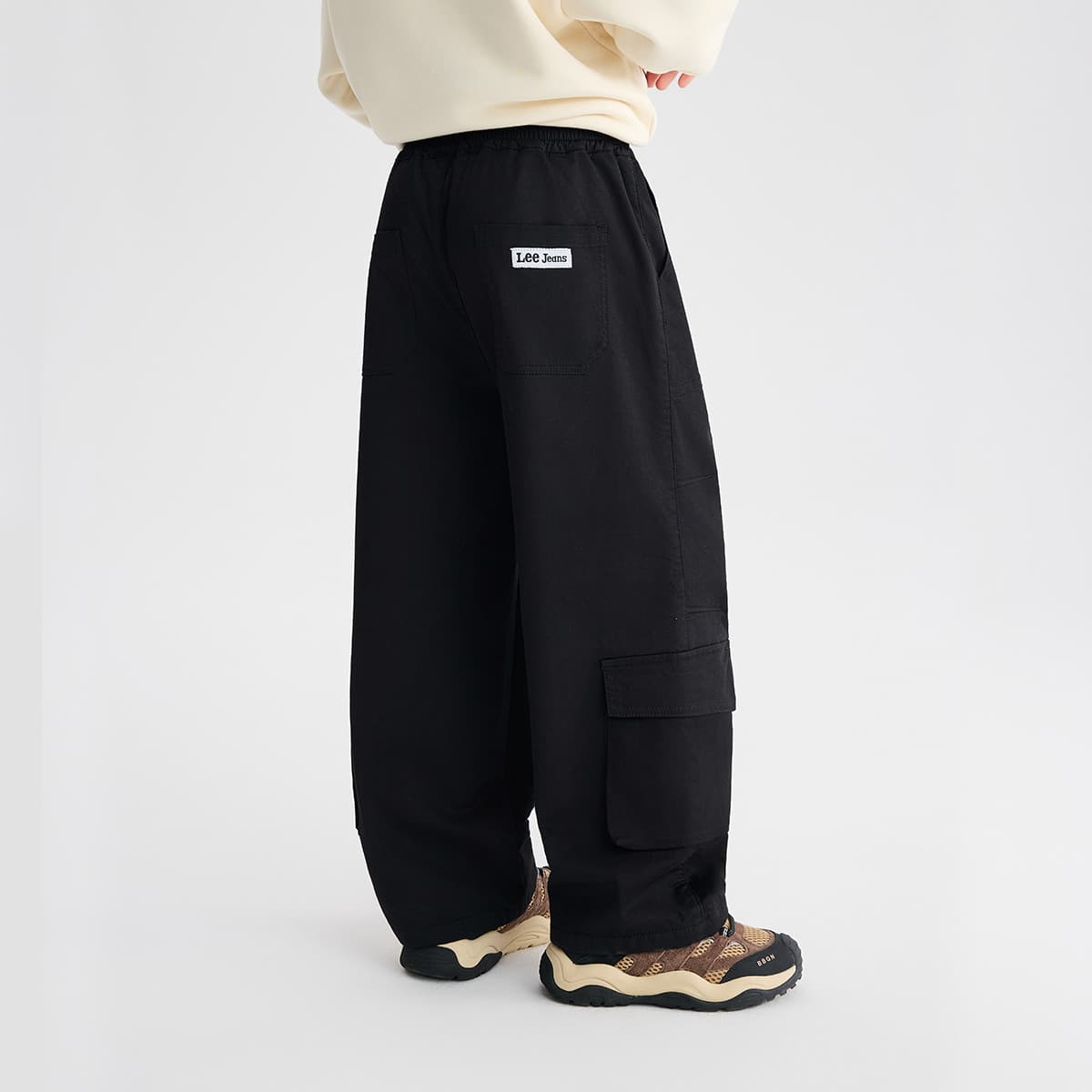 lee С флисовой подкладкой Теплоизоляционный Fashion Vintage Большой карман Брюки карго Подростки - изображение 5