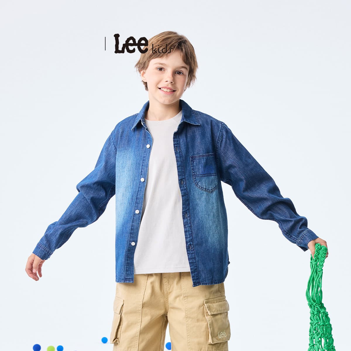 LEE KIDS Джинсовые рубашки Осенние и Зимние Детские - изображение 3