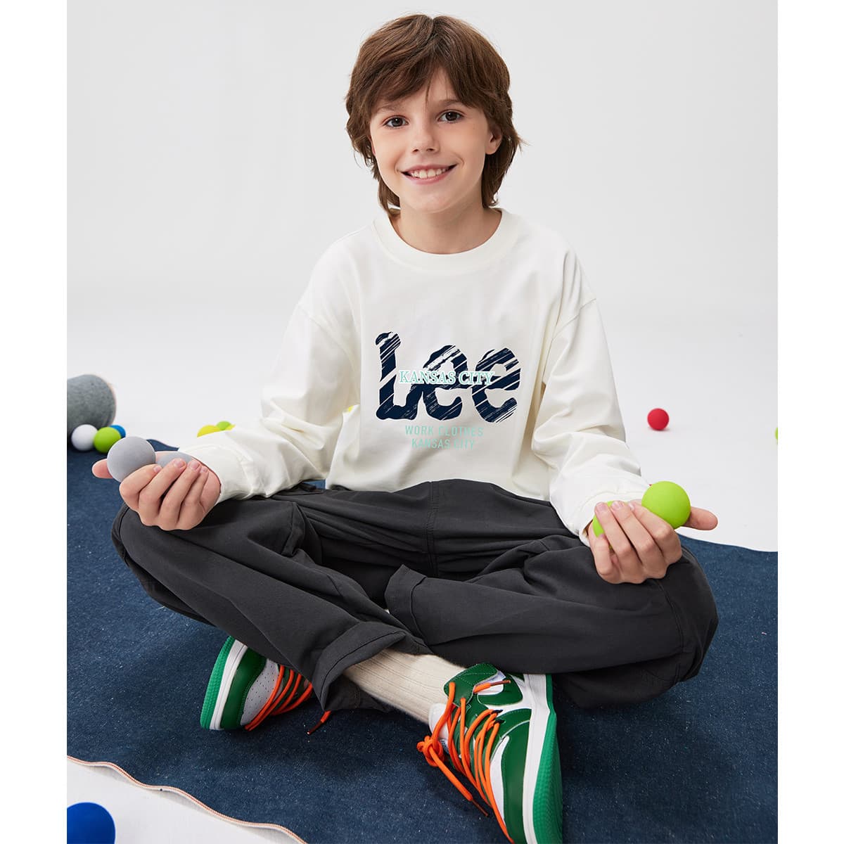 Футболка Lee Белый Kids T-рубашки - изображение 2