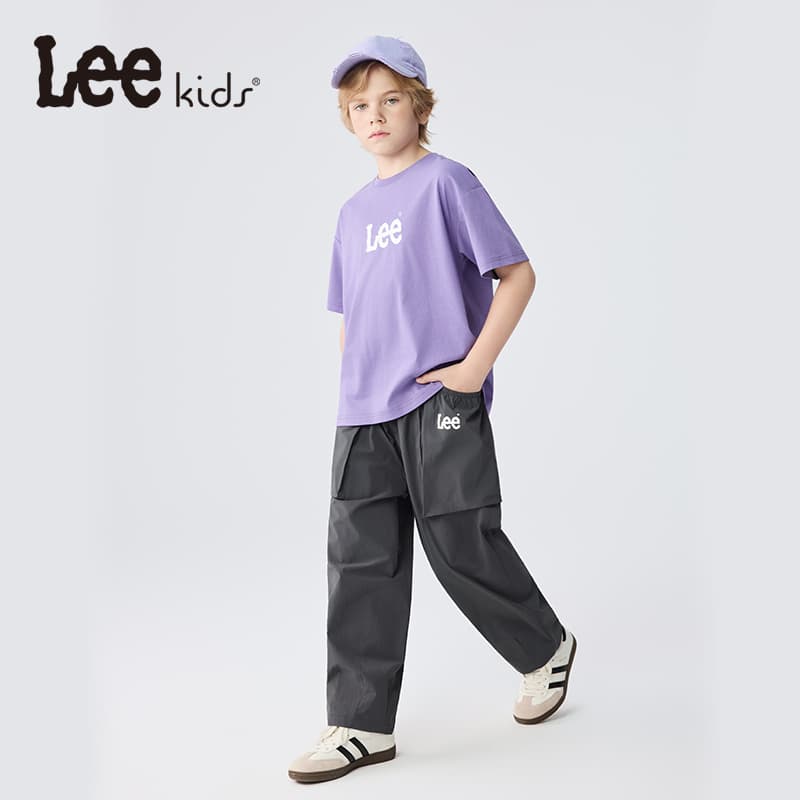 lee Темно-серый Kids Брюки - изображение 3