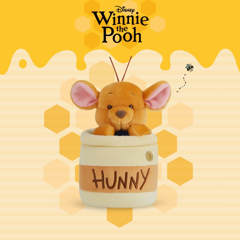 Мягкая игрушка Disney x Disney Store Винни Иа-Иа Свинка Little Bean BAI MU Лес Мёд (Apis mellifera) Ежедневная коллекция Куклы - изображение 5