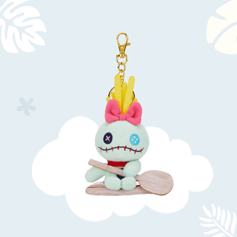Disney x Disney Store Stitch Японский стиль Ряд Маленькие Золотые Куклы Плюшевый Украшение 12см 13см Высота - изображение 6
