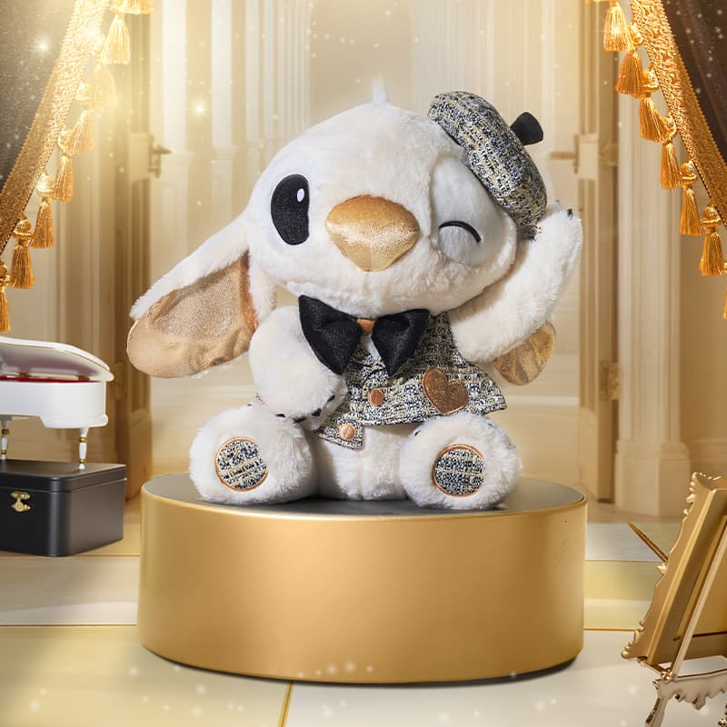 Мягкая игрушка Disney x Disney Store White Gold Party Collection Ангел MISS Мари Кошка Стич Куклы Мягкая игрушка Маленький Высокий - изображение 3