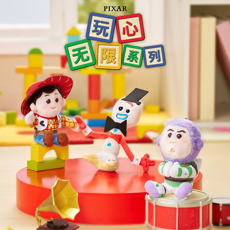 Disney x Disney Store Playful Heart Infinite Collection Pixar Древесные ноты Мягкие брелоки-игрушки - изображение 4