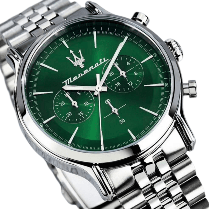 Механические часы Maserati Кварцевый механизм Мужские часы 42mm*42mm*11,35mm Зеленый - изображение 5