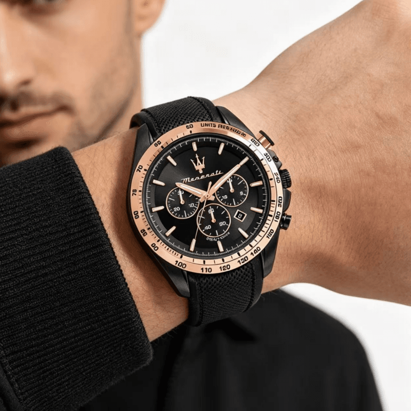 Механические часы Maserati Quartz Mechanism Unisex Часы 44мм*44мм*10,9мм Черный - изображение 7