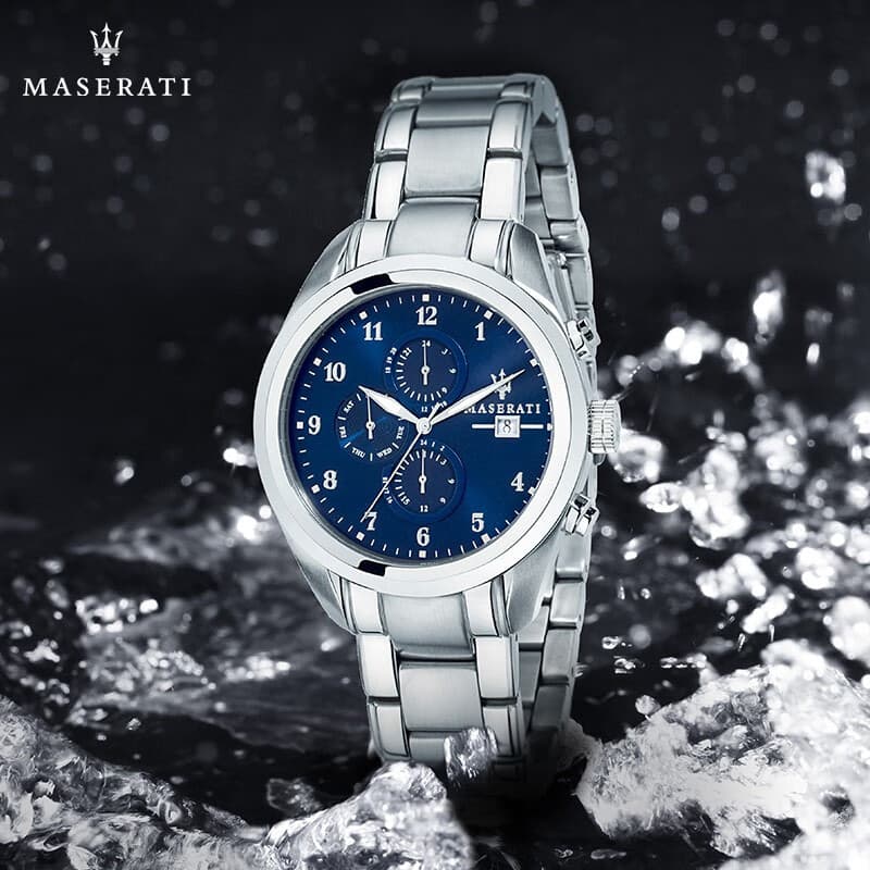 Механические часы Maserati Кварцевый механизм Мужские часы 42мм*42мм Синий - изображение 4