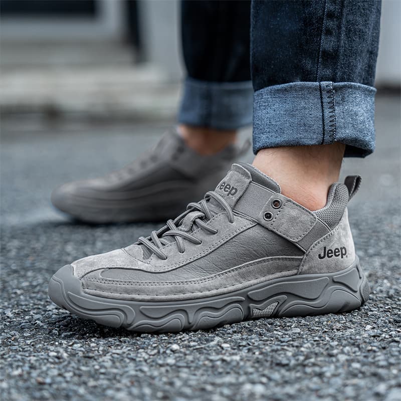 Кроссовки JEEP Casual Низкий Топ Серый Мужской - изображение 4