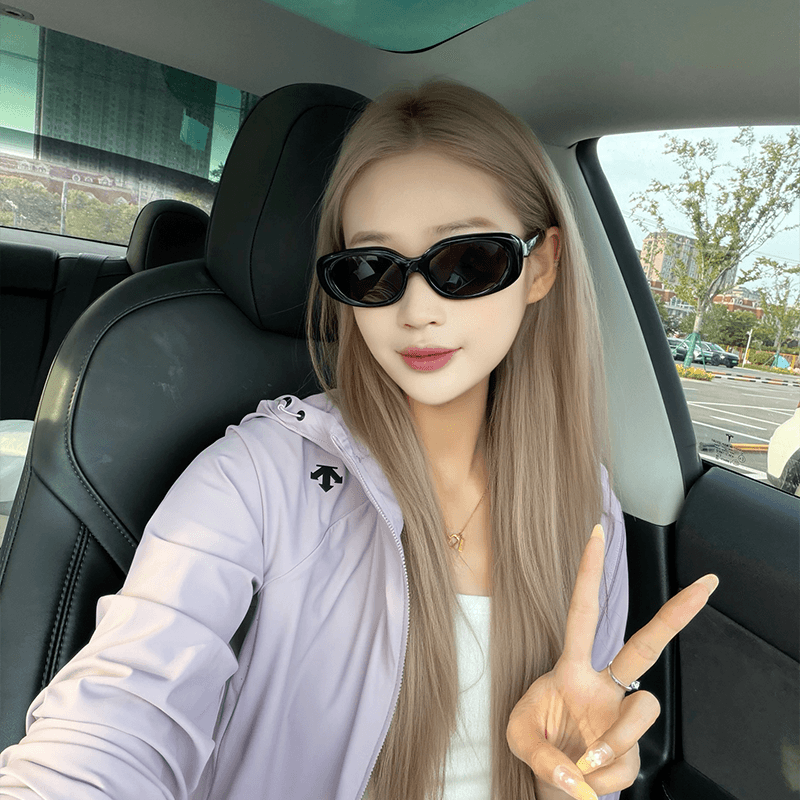 Солнцезащитные очки COACH Литьевые Окуляры OVAL SUNGLASSES Унисекс Черные - изображение 6