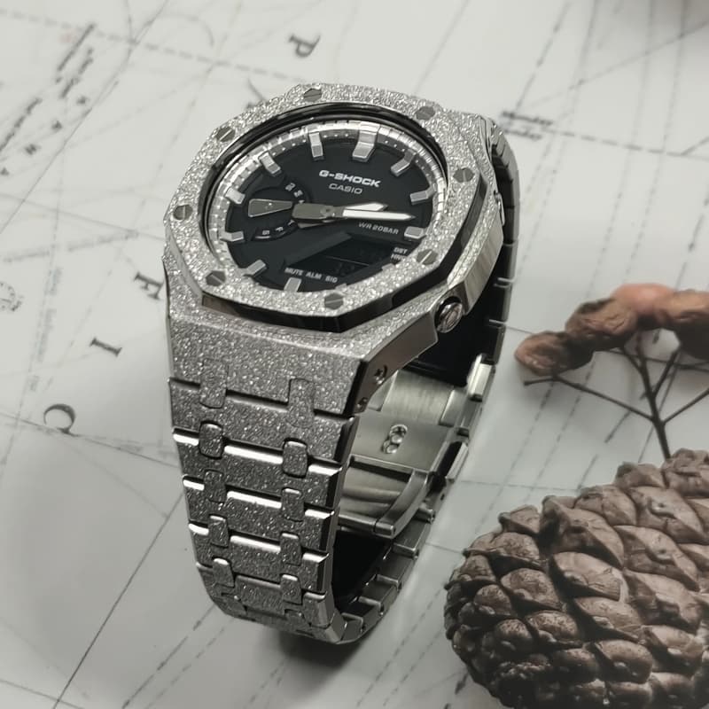Часы Casio GA-2100-1A1 Silver Steel - изображение 6