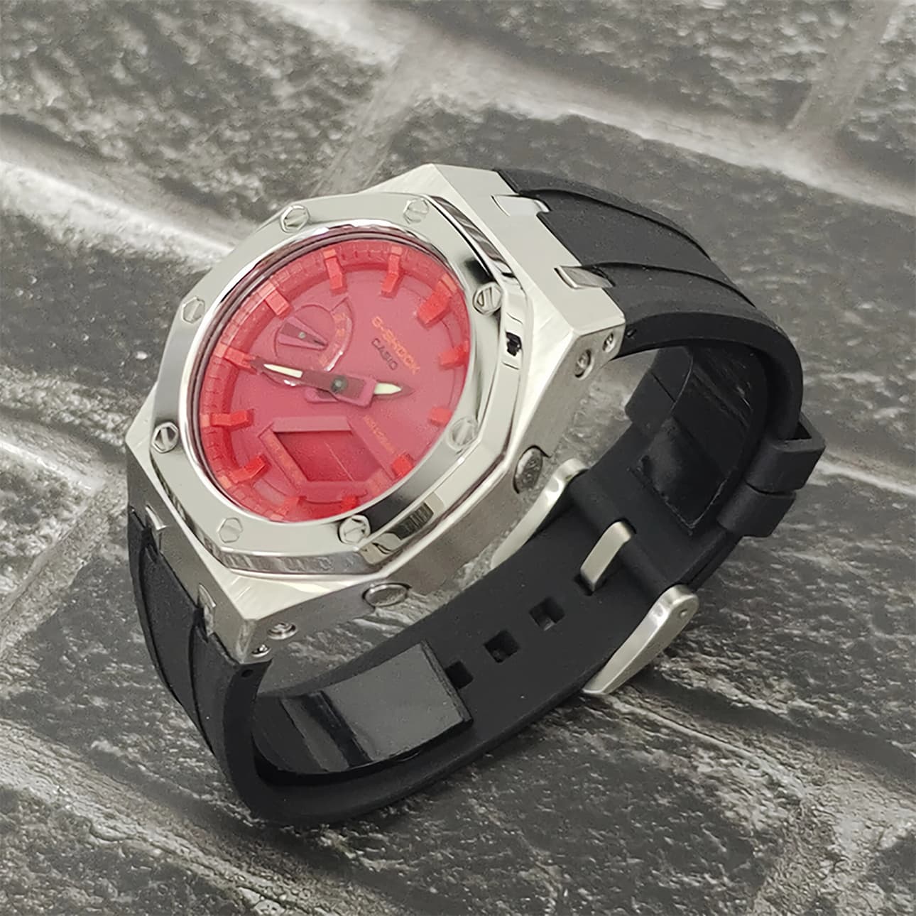 Часы Casio GA-2100-4A Polished Silver - изображение 3