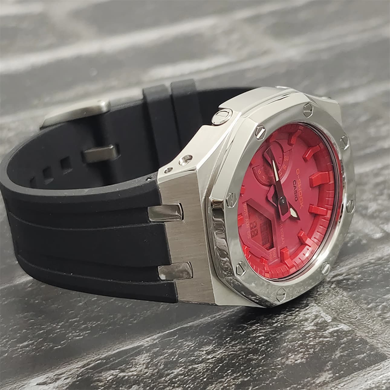Часы Casio GA-2100-4A Polished Silver - изображение 6