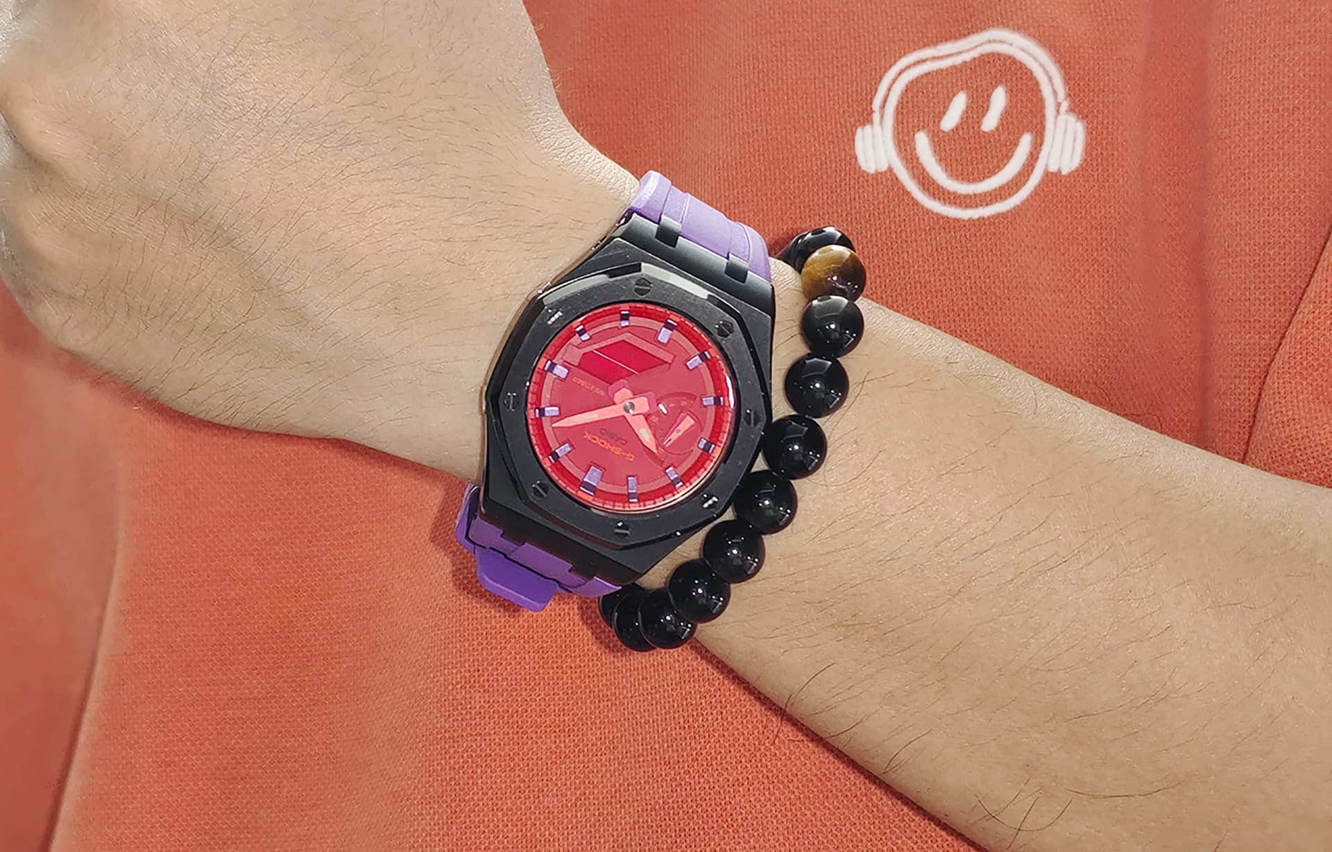 Часы CASIO GA-2100-4A-Violet Noir - изображение 8