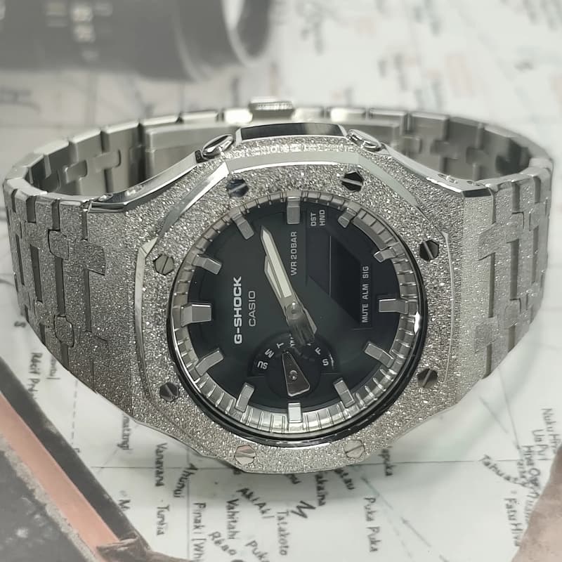 Часы Casio GA-2100-1A1 Silver Steel - изображение 4