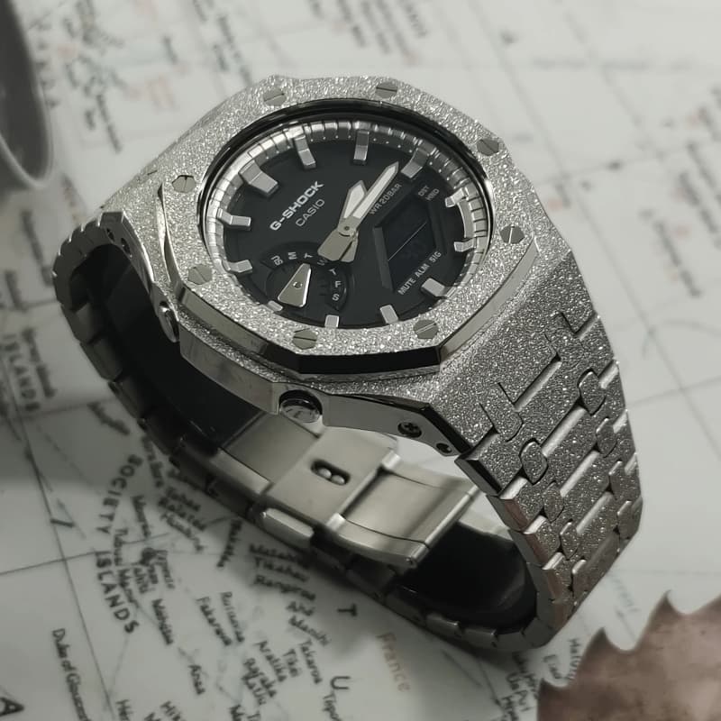 Часы Casio GA-2100-1A1 Silver Steel - изображение 5