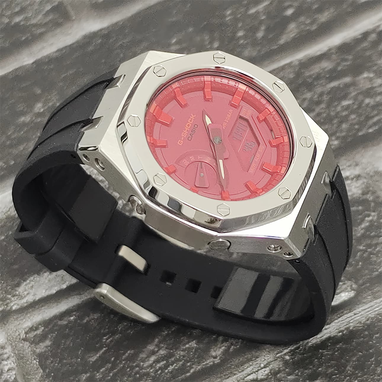 Часы Casio GA-2100-4A Polished Silver - изображение 4