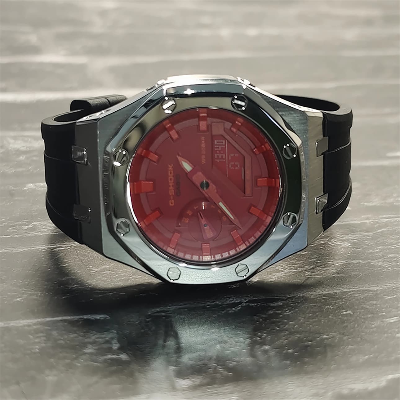 Часы Casio GA-2100-4A Polished Silver - изображение 5