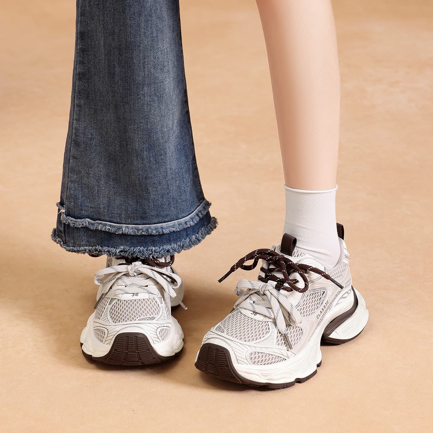 Кроссовки ZHR Chunky Sneakers Low Top Women's - изображение 5