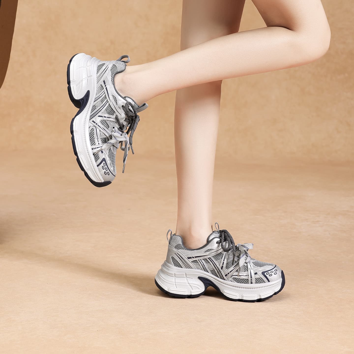 Кроссовки ZHR Chunky Sneakers Low Top Women's - изображение 7