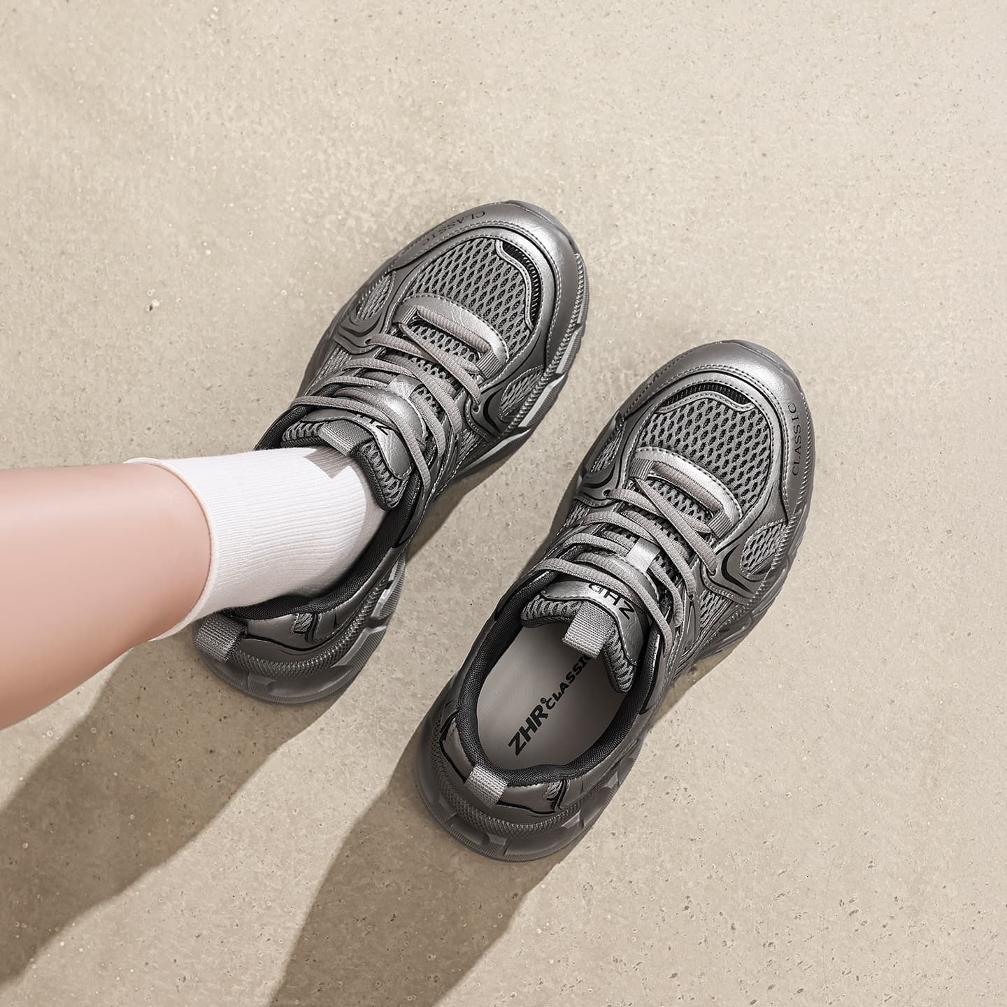 Кроссовки ZHR Chunky Sneakers Low Top Women's - изображение 5
