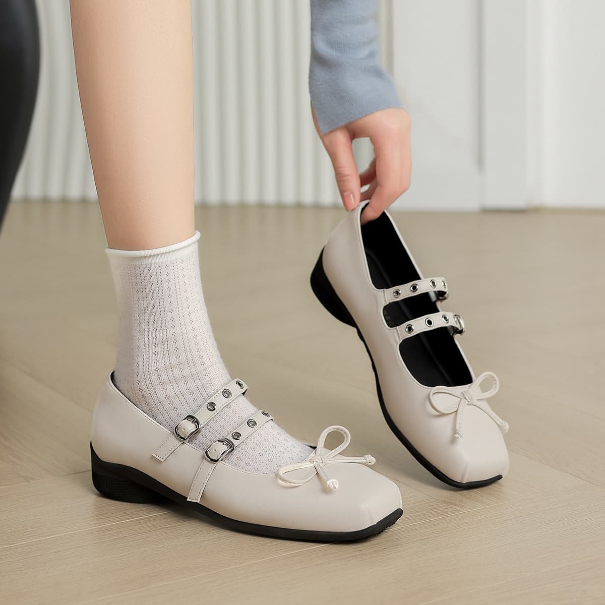 ZHR Mary Jane Shoes 3 см Женские - изображение 6