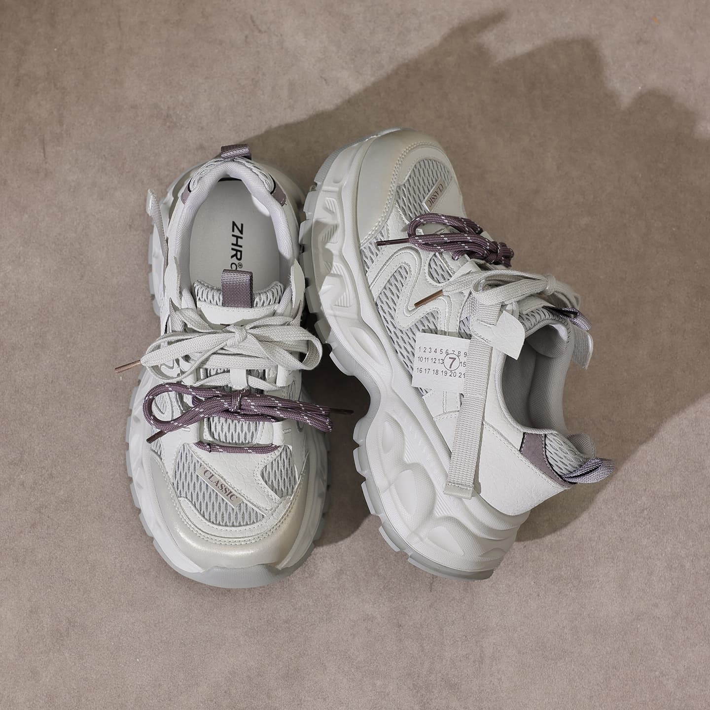Кроссовки ZHR Chunky Sneakers Low Top Women's - изображение 8