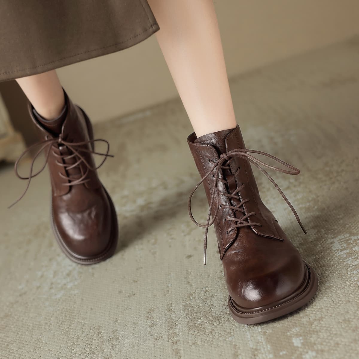 Ботинки ZHR Короткий Мартин Boot 4CM Женские - изображение 4