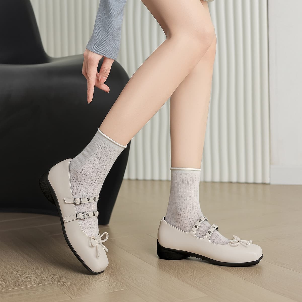 ZHR Mary Jane Shoes 3 см Женские - изображение 4
