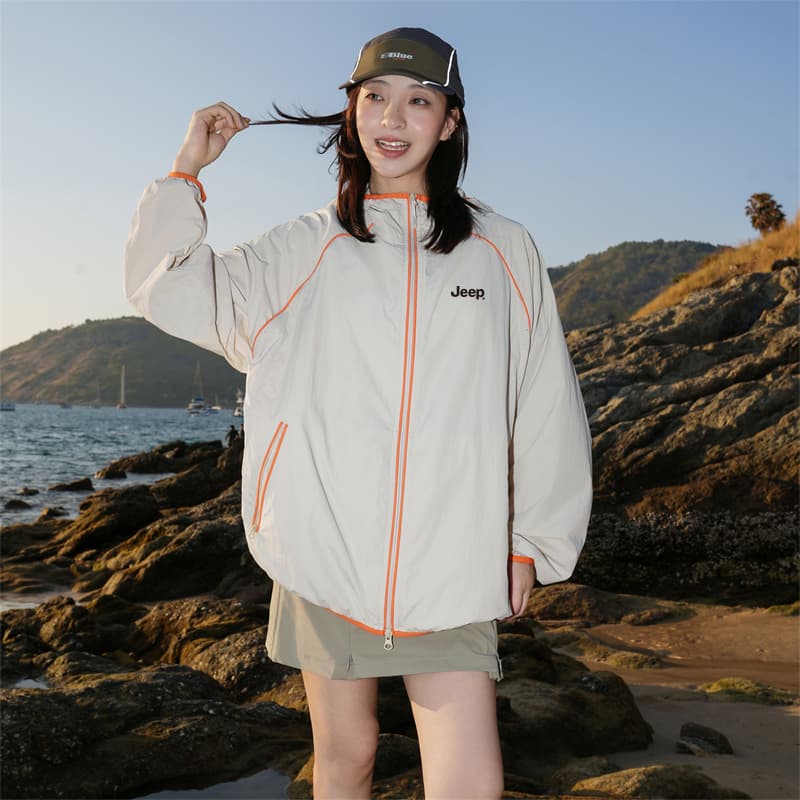 Легкая ветровка Jeep Ice Peak Sun Protection Collection Одежда с защитой от солнца Унисекс - изображение 3