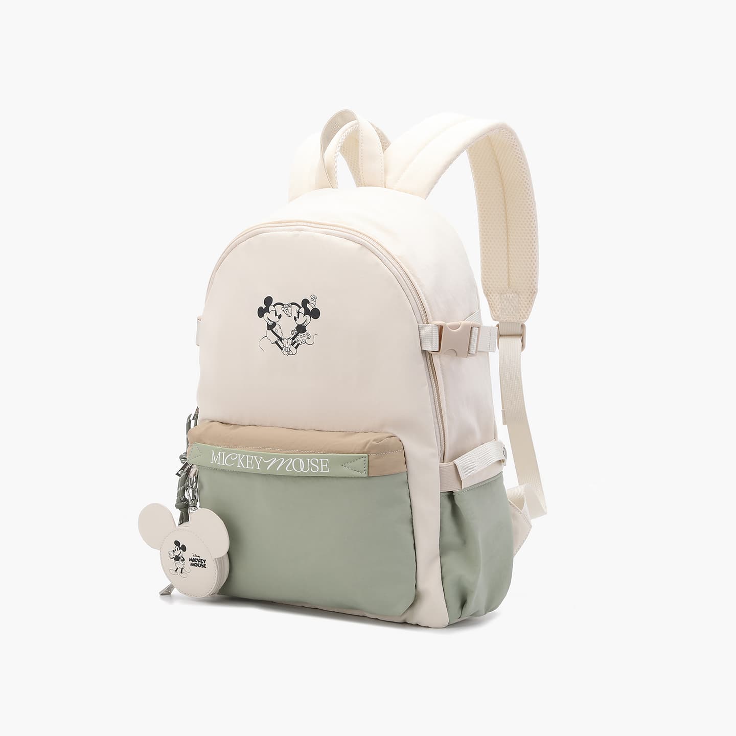 Рюкзак Disney Mickey SERIES Рюкзаки Ecru Grass Green (Брелок включен) Унисекс - изображение 2